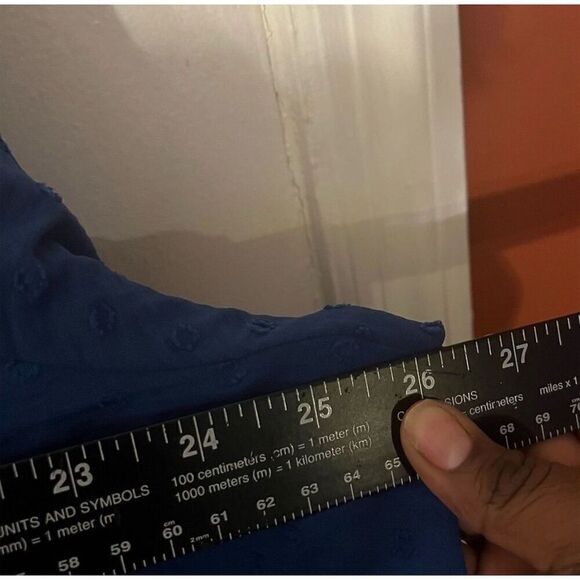 Lane‎ Bryant Plus Size Classic Long-Sleeve V-Neck Cropped Blouse 26 - Picture 7 of 9